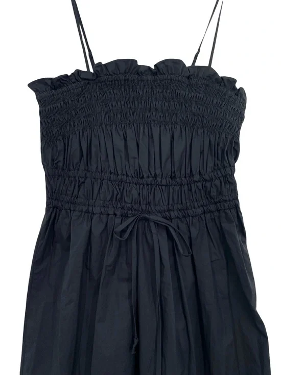 By Together Catch My Breath Black Cotton Anthropologie Midi Dress New - Picture 3 of 11